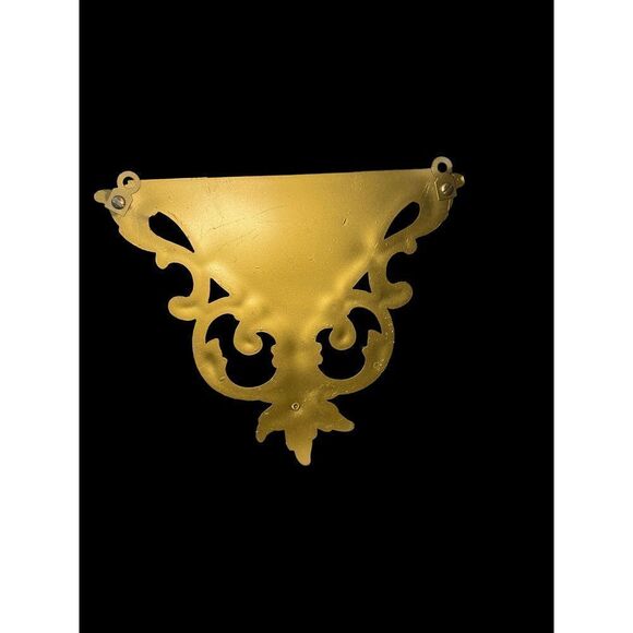 VINTAGE Dart gold plastic Hollywood Regency wall planter - Picture 6 of 6